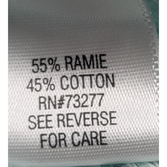 Croft & Barrow Mint Green Open Knit Button Up Cardigan Sweater Large Lightweight - Picture 4 of 6